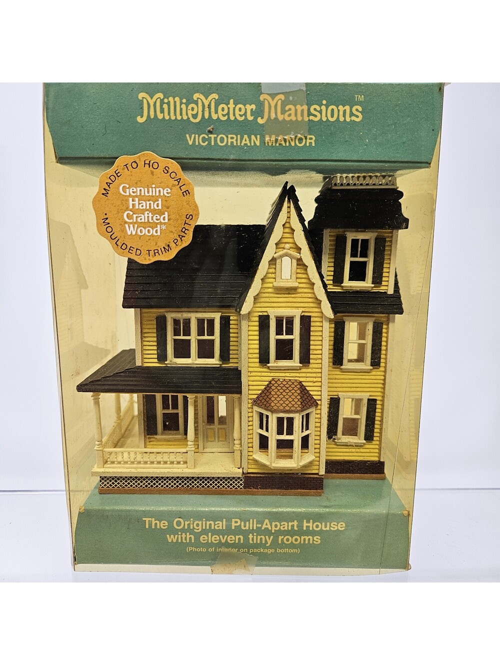 Wood Dollhouse Miniature 1:144 Scale Victorian House Vintage Millie Meter August